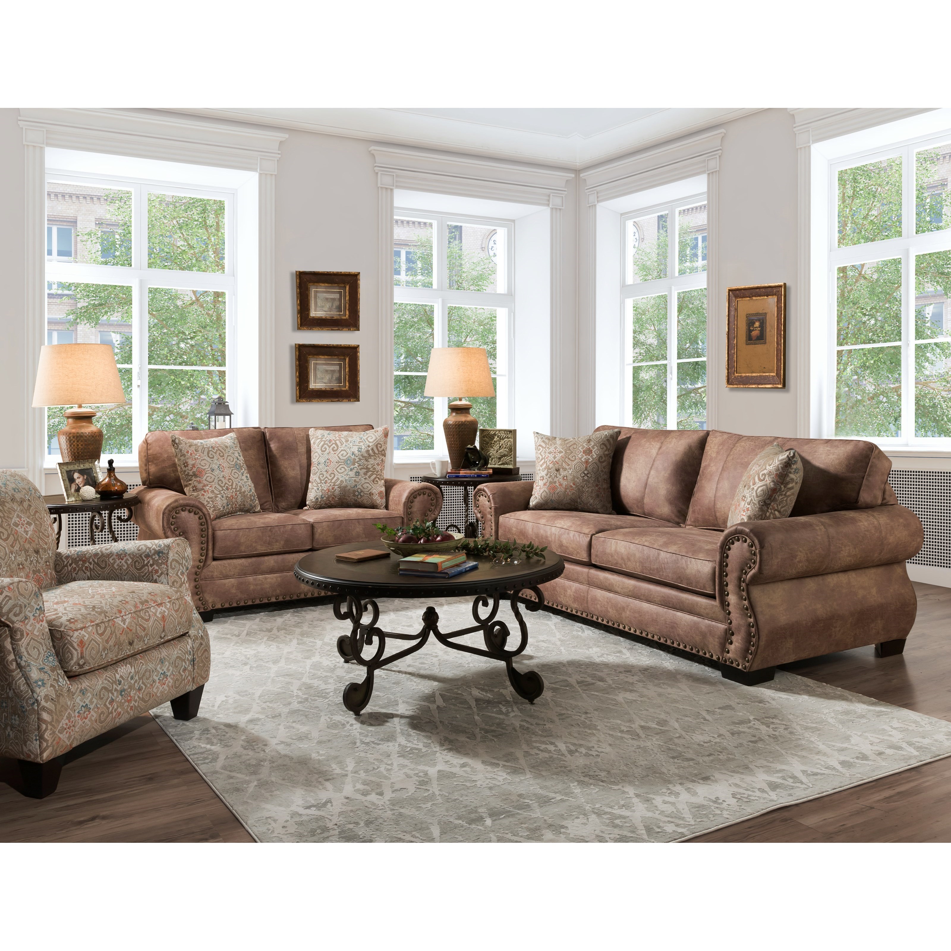 Corinthian couch sales and loveseat